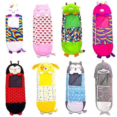 China Baby Blanket Wrap Shark 2021 Custom Happy Camping Sleep Bag Dropshipping Ultralight Plush Children Baby Kids Outdoor Dog Dog Sit Animal Sleeping Bag for sale