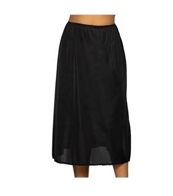 China Wholesale Anti-Static Women Clothing Under Skirt Half Slips With Nylon Lace Half Slips For Women for sale