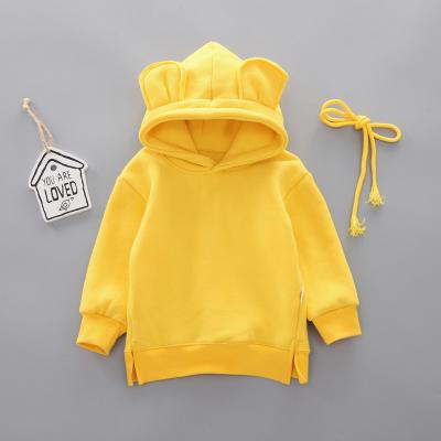 China Anti-Wrinkle Toddler Baby Kids Boy Girl Ear Kids Hoodies Baby Sweatshirts x27s Cute Sweatshirt For Boy for sale