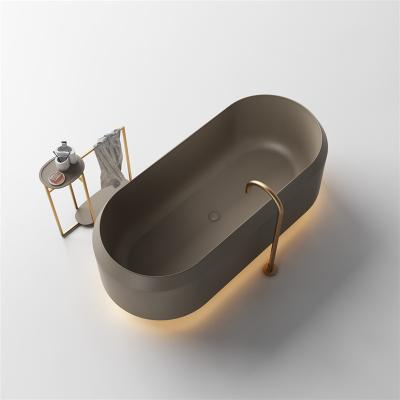 China Freestanding Unique Hotel Project Bathroom Freestanding Soaking  Bathtub For Adults for sale