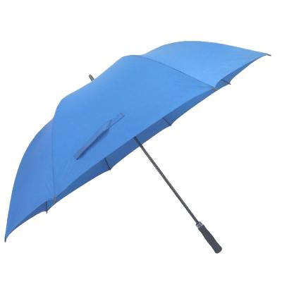 China Large Size Waterproof Golf Auto Open Blue Umbrella With Logo Print for sale