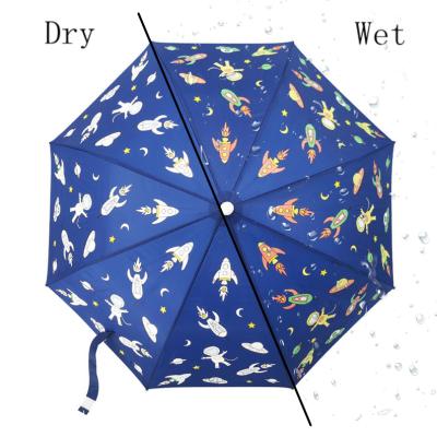 China Color Changing 17 Inch Kid's Rocket Color Change Umbrella For RTS for sale