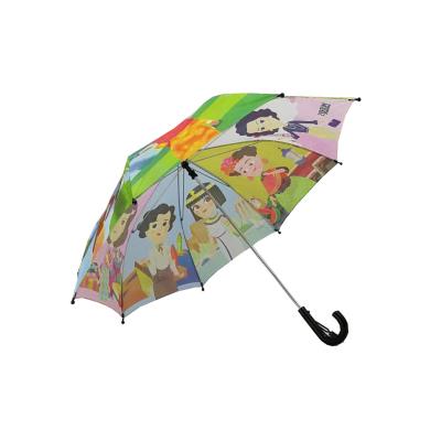 China Customized Windproof Printing 190T Polyester Pongee Printing Kid Child Umbrella for sale