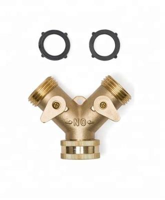 China Modern New Types Divider Garden Faucet 2 Ways Hose China Brass Connector for sale