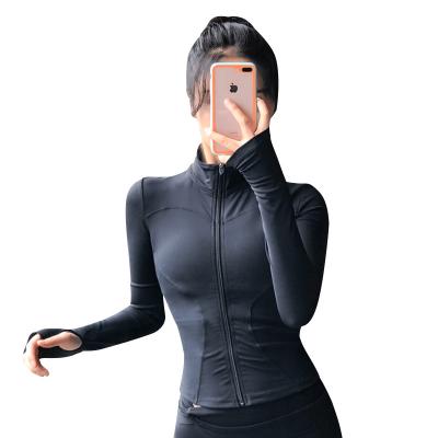 China QUICK DRY Made In China Spandex Cotton Blend Fitness Coats Yoga Clothes For Women for sale