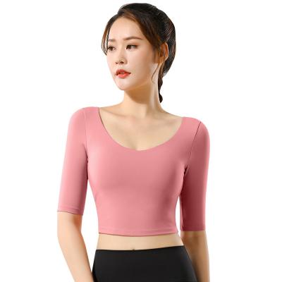 China 2022 New Sale Women's Breathable In Sportswear Modest Yoga Workout Clothes Solid Color Arrivals for sale