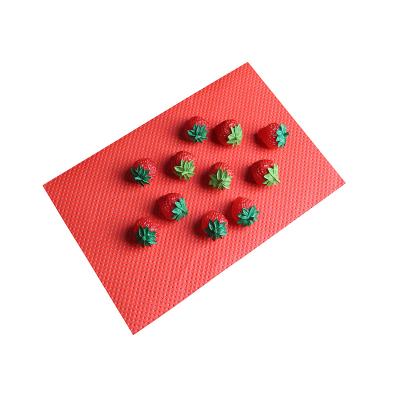 China Food Grade And Fruit Vegetable Eco-friendly Made Professional Of 130X90Mm Disposable Blood Paper Food Absorbent Pad For Strawberry for sale