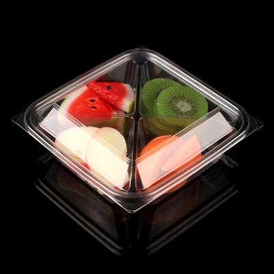 China Recyclable Takeaway Microwavable Multi Compartment Plastic Disposable Food Container for sale