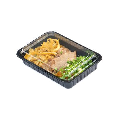 China Eco - Friendly Disposable Food Packaging Supermarket Plastic Trays For Takeaway Food Wholesaler for sale