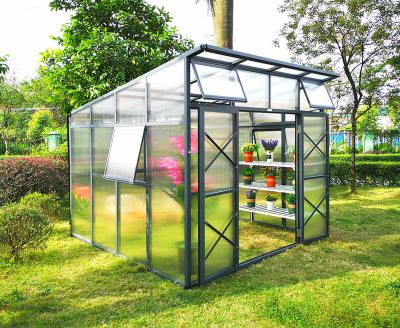 China Easily Assembled Outdoor DIY Polycarbonate Garden Greenhouse For Sale for sale