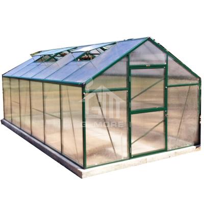 China G-MORE Easily Assembled 10' x 20' Super Strong Easy DIY 10MM Polycarbonate Barn Greenhouse for sale