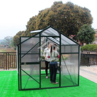 China G-MORE's Easily Assembled Nature's Premium Series, 7'x9, Free Extended Box Shaped Easy DIY Aluminum/Polycarbonate Hobby Greenhouse (GM33304-G) for sale