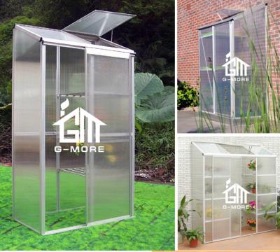 China G-MORE Easily Assembled Outdoor Quick Assembly Small Patio Greenhouse / Toolhouse Serre De Jardin For Family Use for sale