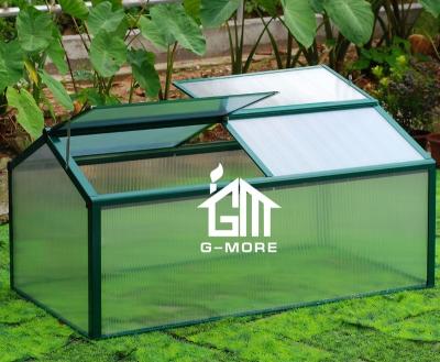 China G-MORE Easily Assembled Large Double Sliding Vents Layers Chassis Greenhouse / Easy Grow Box 4MM Greenhouse for sale