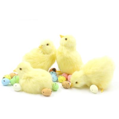 China Fashion Lovely Simulation Plush Chick Egg Easter Chicken Realistic Doll Kids Toys Plastic Fur Animal Kitchen Decor Birthday Easter Gift for sale