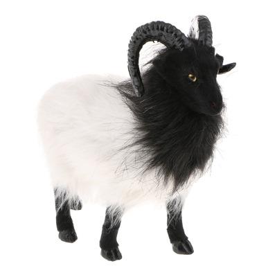 China Handmade Realistic Goat Ornament Figurine Sheep Statue Sheep Garden Animal Garden Decoration for sale