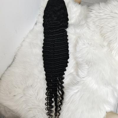 China Best Selling Amara Deep Wave 10A Frontal Wig 30 Inch Transparent Deep Wave Wig 180% Density Lace Front Wig 10-40inches Deep Wave Wig In Stock for sale