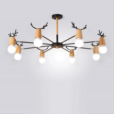 China Modern Energy Saving Modern Iron Chandelier For Living Room for sale