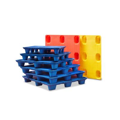 China Good Quality Single Sided Single Sided Stacking PE Warehouse Transport Plastic Pallet for sale