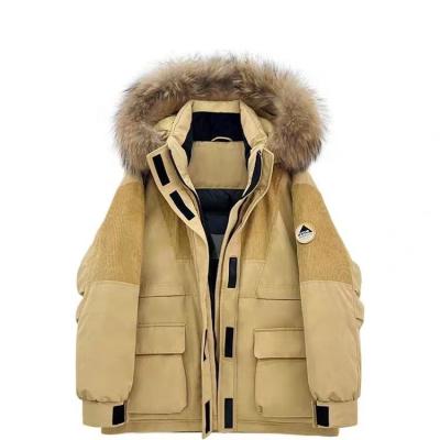 China High Quality Women's Winter Breathable Fox Fur-Trim Hooded Down Jacket Cana Parka Stripper Coat Long Down Coats for sale