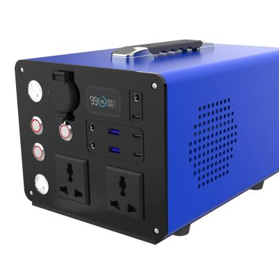 China 110V 500W Power Supply 110V 500W Outdoor Universal Port Emergency Power Bank Car Jump Starter Standard DC 12V AC 220V Output UPS Power for sale