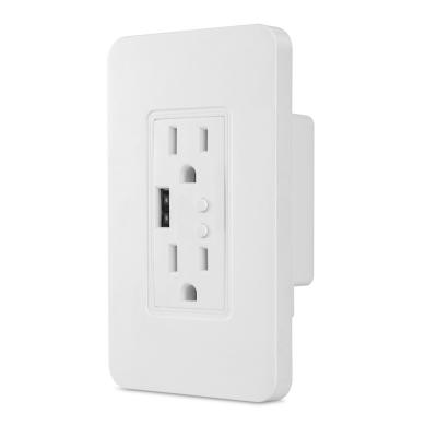 China ZigBee Residential/General Purpose Wall Outlet With USB 110V 5v Remote Control Works With Google Assistant Alexa for sale