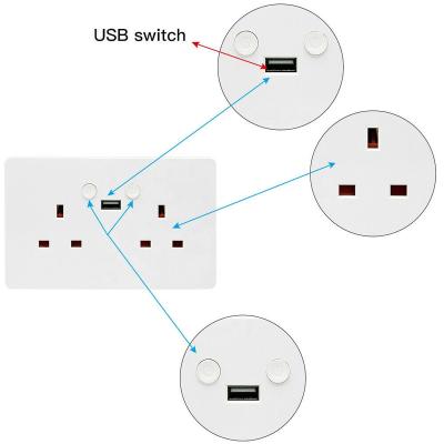 China Factory direct sale UK standard BS remote control wall socket residential/general purpose smart wireless wifi phone approved socket for home automation for sale