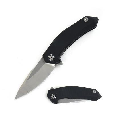 China Wholesale Military Pocket Knife G10 Non-variable Handle Stainless Steel Blade Knife for sale