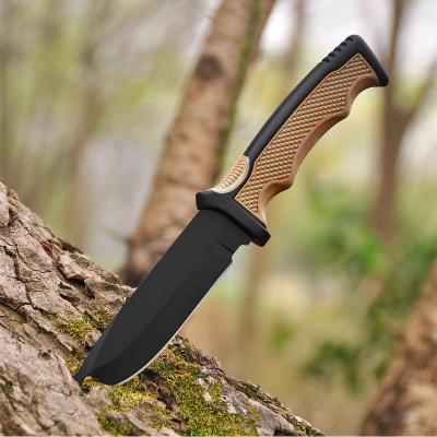 China Hot Selling Outdoor EDC Amazon Survival Camping Combat Blade Hunting Fixed Knife With Kydex Sheath for sale