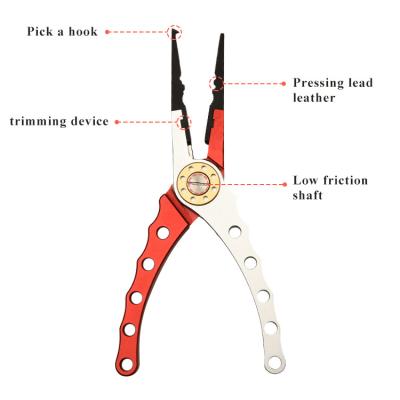 China Multifunctional New Design Creative Fish Pliers Fishing Multifunctional Pliers Fishing Tackle Tools Gear With Locking Device for sale