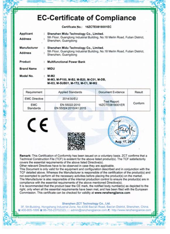 CE - Shenzhen Midu Technology Co., Ltd.