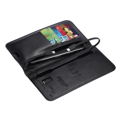 China With USB 6800mah Promotion Custom Gift Travel Smart Wallet With Mobile Phone Power Bank for sale