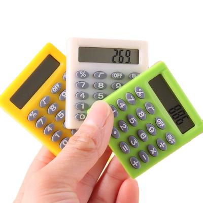 China Calculator High Performance Cartoon Kids New And Student Colorful Cute Mini Pocket General Purpose Calculator for sale