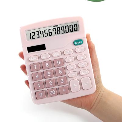 China Smart Hot Selling Factory Direct 12 Digits Office Student Multifunctional Portable Solar Desktop Calculator Big Stop for sale