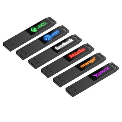 China Storage Promotion Gift Idea Flash Drive Led Light LOGO USB Flash Drive With Led Lighting for sale