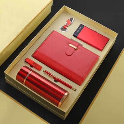 China New Trend Agriculture 2022 High-end 6 in 1 Instrument Pen Set Stationery Gift Electronic Diary Gift Set Luxury Promotional Gift Business Set for sale