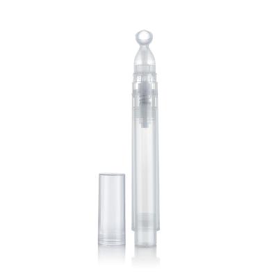 China Cosmetic Eye Serum Cream Roller Refillable Bottles Airless Bottle With Ball Eye Roller Serum Cream Roll On Plastic Bottle for sale