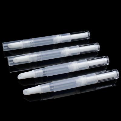 China Cosmetic lip care twist pen container lip gloss pen gel, lip oil tube, lip gloss clear tube for sale