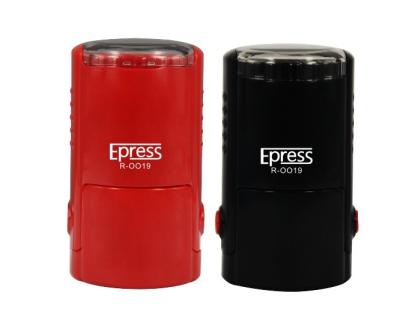 China Decoration China Stamping Manufacturer Round Epress 19mm Self Inking Stamps Round Case Customized And Blank Case Available for sale