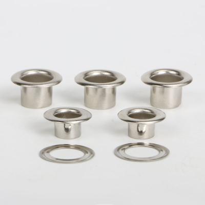 China Factory Different Size Stainless Steel Metal Grommet Garment Brass Grommet Nickel Free Custom Metal Grommets for sale