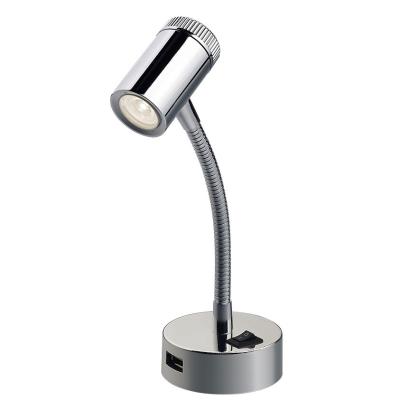 China Electric Power Source 12V LED Reading Light Gooseneck Flexible LED Table Light Desk Lamp for sale