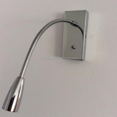 China Bedside Reading Light with Flexible Gooseneck 220V 3W LED Wall Light NO Dimmer Support for sale