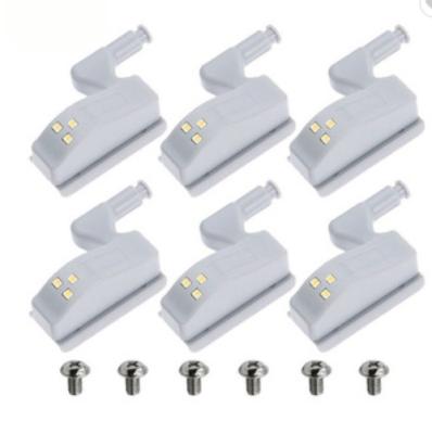 China Door control switch Plastic Battery Operated LED Cabinet Hinge Light for Furniture for sale