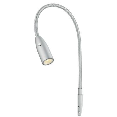 China 30000 Hours Lifespan Aluminum LED Reading Light for Bed with Gooseneck and Sleek Design for sale