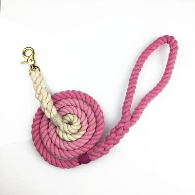 China Multicolor Durable 100% Cotton Traction Rope Dog Rope 1.2cm Dog Rope Blanket for sale