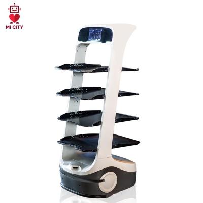 China High quality automatic delivery robot waiter robot hotel restaurant cafe service robot intelligent robot for sale