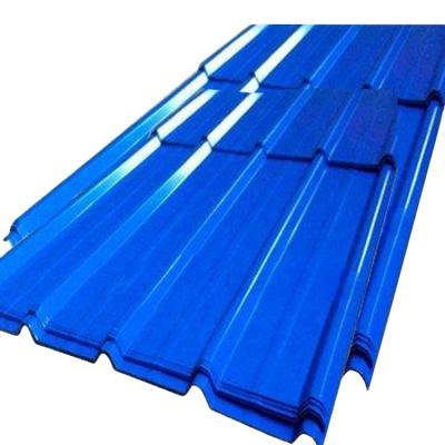 China Construction China Zinc Coated Corrugated Steel Colored Blanking Metal Sheet DX51D for sale