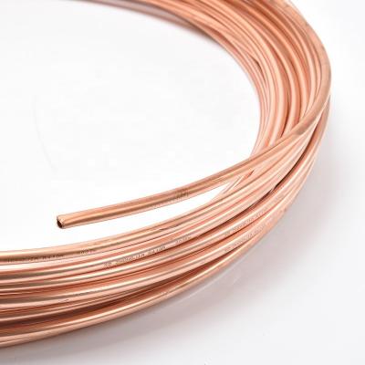 China Water Tube Air Condition or Refrigerator Water Heater Oil Cooler Pipe Precise Round Copper Tube Tube With Capillary Cut for sale