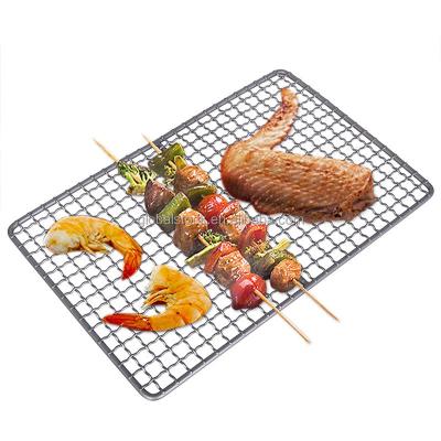 China Easily Cleaned Mini Charcoal Rack Outdoor Hiking Camping Grill Grill Titanium Charcoal BBQ Grill Wholesale for sale