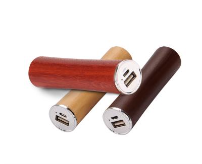 China Wooden Power Bank with Round Design 2000-3000mAh for sale